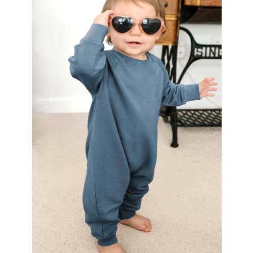 Long Sleeve Cotton Jumpsuit - Cosmo