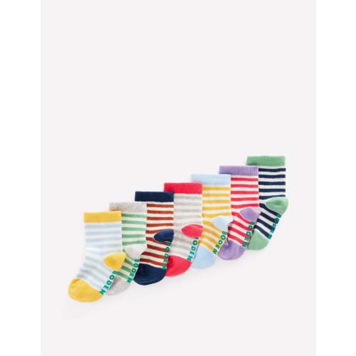 Socks 7 Pack (Baby Boy)-Stripes
