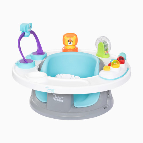 Baby Trend Smart Steps Explore N Play 5-in-1 Activity to Booster Seat - Blue Safari Fun