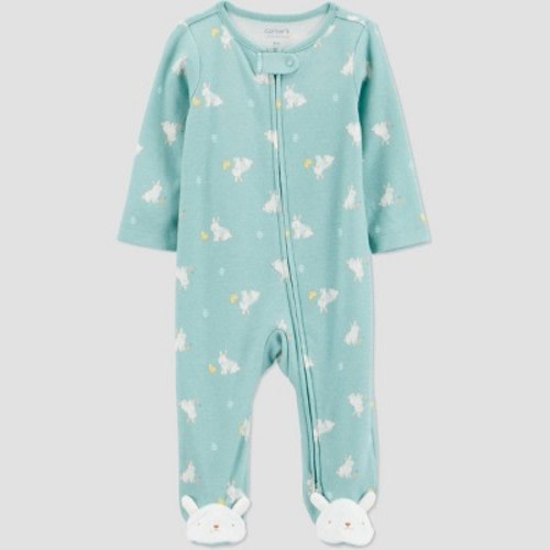 Carter's Just One You®️ Baby Girls' Sweet Bunny Sleep N' Play - Teal 6M