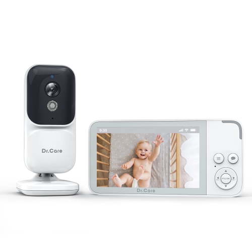 Dr.Care 3.5" Video Baby Monitor with 4X Zoom Camera, 2-Way Audio, Video Recording, Night Vision