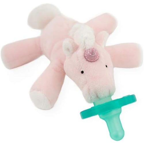 WubbaNub Infant Pacifier - Star The Pink Unicorn
