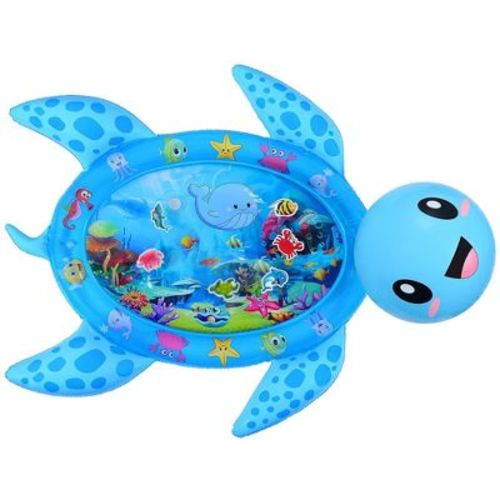 Magifire Tummy Time Water Play Mat For Infants, Quiet Play And Keeps Babies Entertained, Water Pad For Baby, Sea Turtle 36"x46"