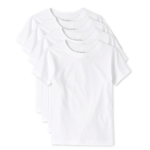 Boys Tee Shirt 4-Pack - White