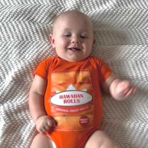 Rolls Baby Halloween Costume, Bread Rolls Baby Costume Boy Girl, Hawaii Baby bodysuit, Thanksgiving Baby Shirt, Newborn Baby Gift
