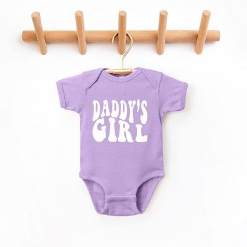 The Juniper Shop Daddy's Girl Wavy Baby Bodysuit - Size: 6M
