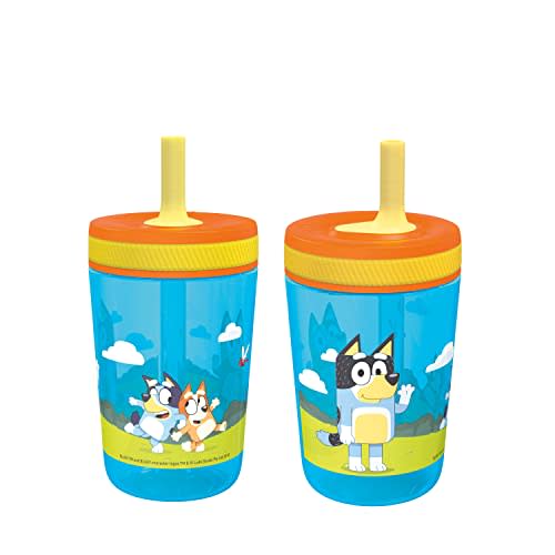 Zak Designs 15oz Bluey Kelso Tumbler Set 2 Count