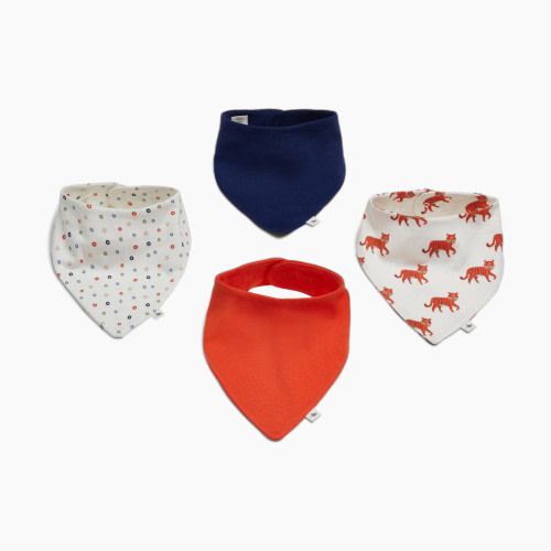 Small Story Bandana Bib (4 Pack) - Tiger
