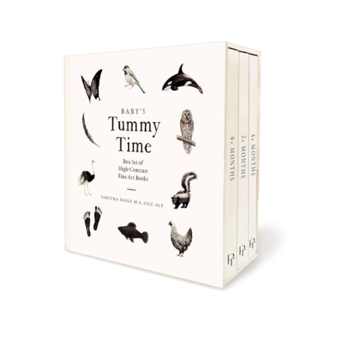 Baby's Tummy Time Book Box Set: A 3-Book Box Set of High-Contrast Art for Visual Stimulation at Tummy Time (Our Little Adventures Series)