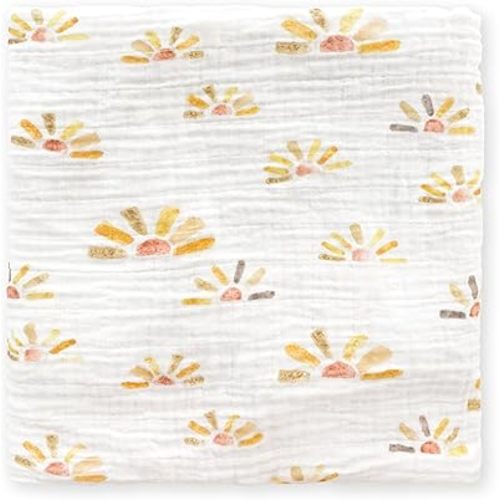 SwaddleDesigns Cotton Muslin Swaddle Blanket, Receiving Blanket for Baby Boys & Girls, Best Registry Gift, 46x46 inches, Butterum