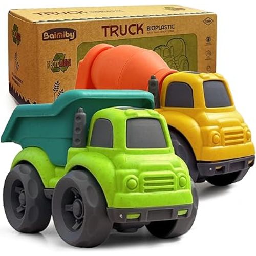 Baimiby Toddler Toy Cars for 1-3, Toy for Boys 2-4, Toddlers Toy Trucks Dump Truck,BPA Free Outdoor Car Toys for Baby, Birthday Xmas Gifts for 3 4 Year Boy Girl