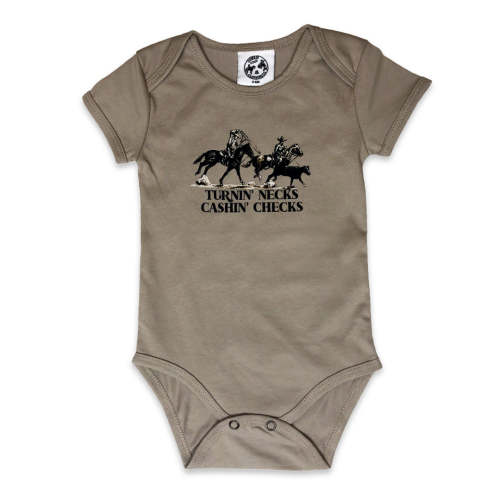 Turnin' Necks Cashin' Checks Onesie – Cowkid Clothing Company