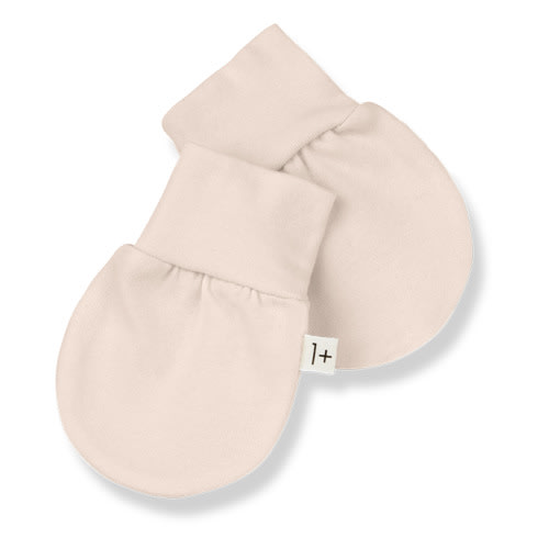 Zia Organic Cotton Newborn Mittens | Powder pink