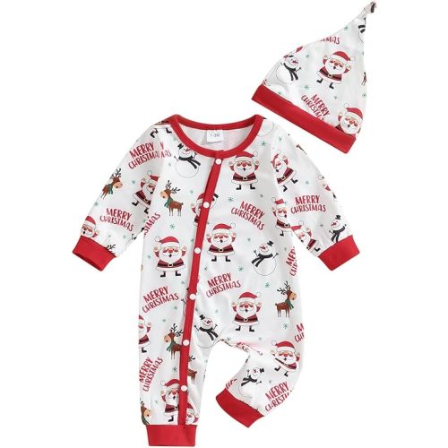 YINGISFITM My First Valentines Baby Boy Girl Outfit Newborn Love Heart Jumpsuit Zipper Up Bodysuit Little Valentine Clothes