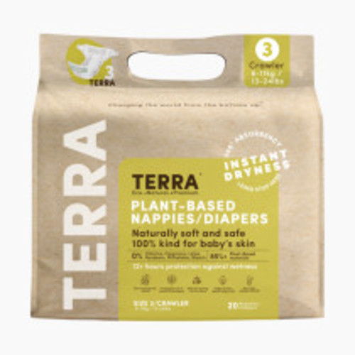 Terra Premium Plant-Based Diapers - Size 3 (160 Ct)