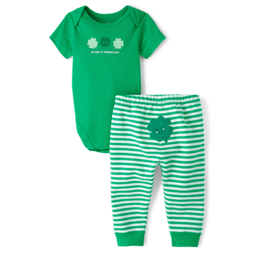 Baby First St. Patrick's Day 2-Piece Playwear Set - Green