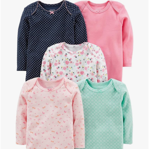 Simple Joys by Carter's baby-girls 5-pack Long-sleeve Bodysuit