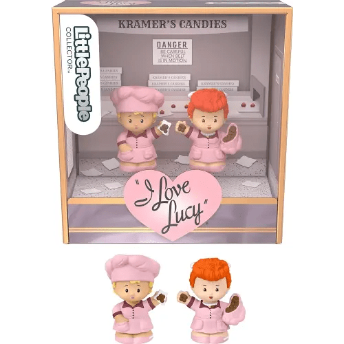 Little People Collector I Love Lucy TV Show Special Edition Set for Adults & Fans, Lucy & Ethel Figures in a Display Box