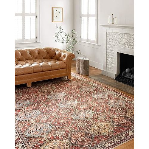 Loloi II Loren Spice/Multi 7'-6" x 9'-6" Area Rug