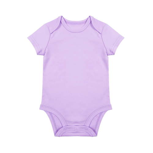 Baby Boy Romper Unisex Solid Bodysuit Romper Blank Fashion Boys Girls Clothes Baby Bodysuit Purple 18 Months-24 Months
