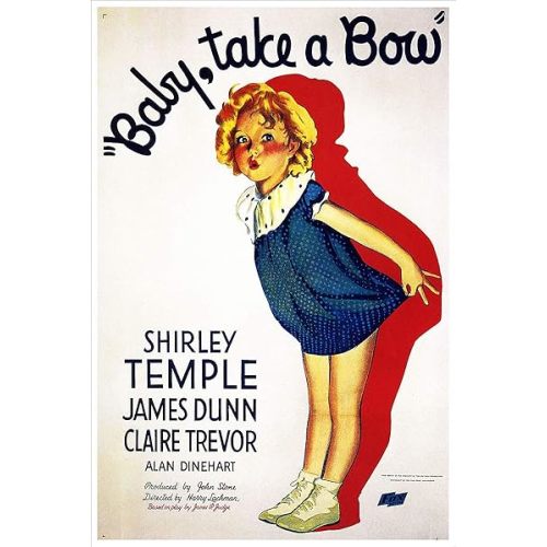 American Gift Services - Baby Take a Bow Vintage Shirley Temple Movie Poster - 11x17