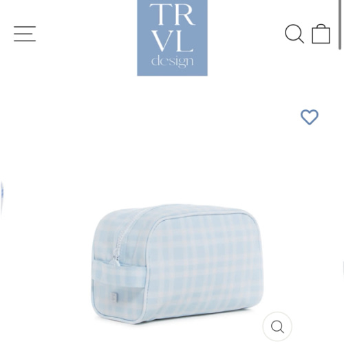 Stow It - Pimlico Plaid Blue Dopp Bag