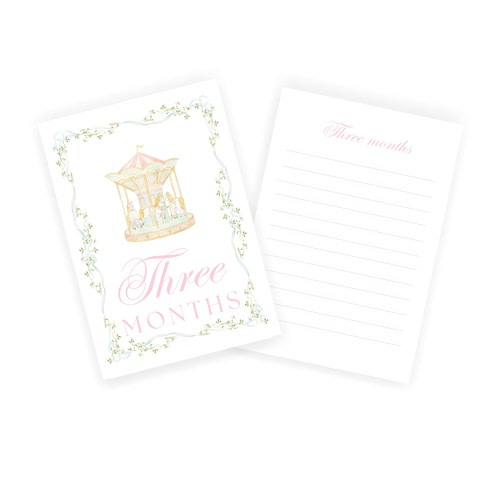 Watercolor Girly Milestone Cards | Digital File Only