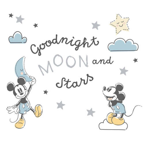 Disney Baby Moonlight Mickey Mouse Blue/Black Wall Decals/Stickers – Lambs & Ivy