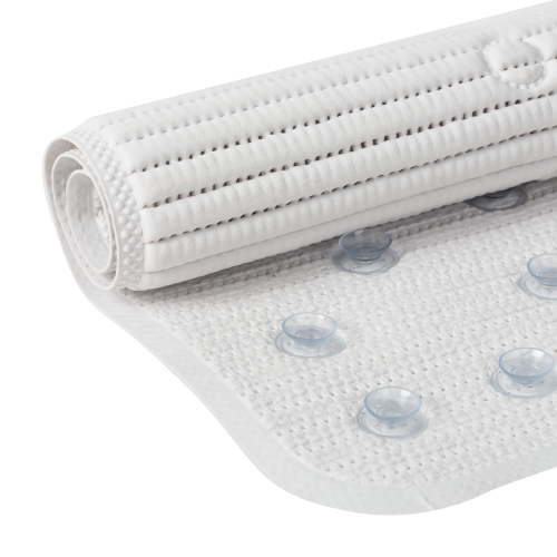 Clorox 21" x 21" Foam Cushioned Shower Mat with Suction Cups, White