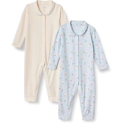 Amazon Essentials x Sofia Grainge Unisex Babies' Footless Sleepsuit, Pack of 2