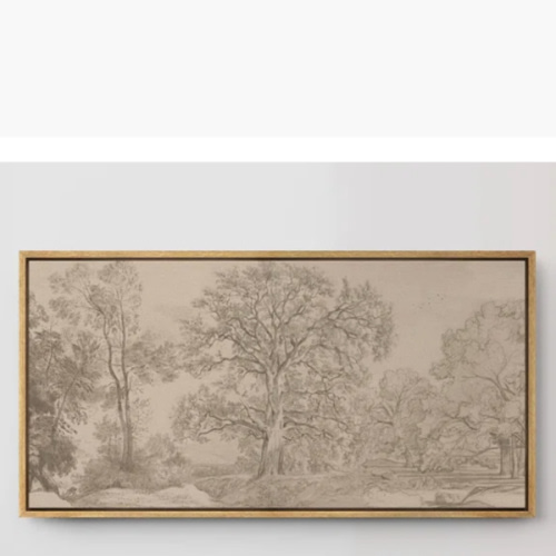 Tree and Landscape Pattern Modern Art Extra Large Artwork Print Wall Art | Wayfair