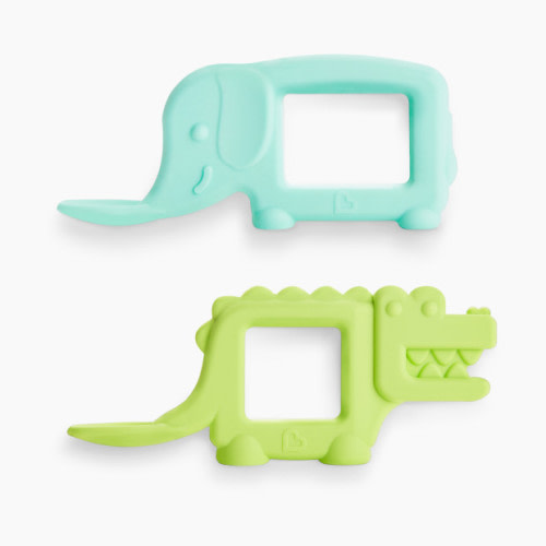 Munchkin The Baby Toon Teething Spoon - Elephant/Alligator, 2