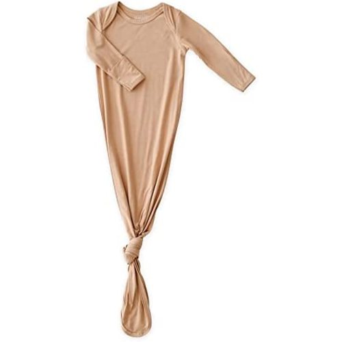 Extra Tall Knotted Baby Gown, Super Soft Viscose from Bamboo Newborn Sleeper for Baby Girl