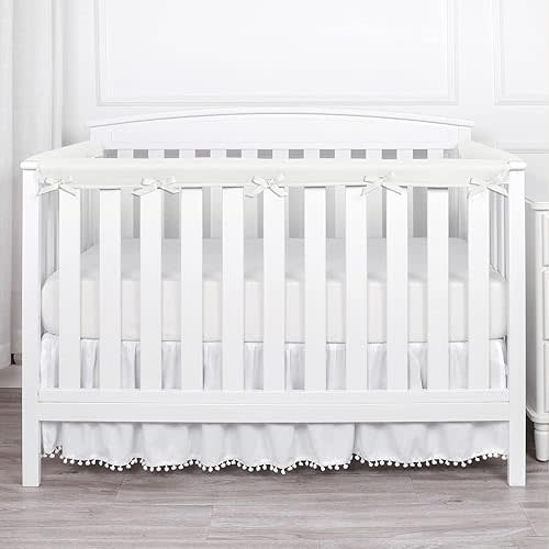 3pcs New Teething Edge&Corner Guard Coverage Straps -1 Pieces,Long Pieces (1 Length 51 in,width7in,2 Short Pieces (Length 27.5 in,Width 7 in) (White)