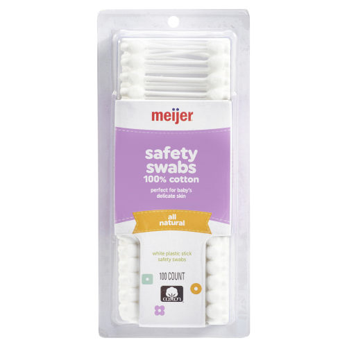 Meijer Safety Swabs, 100 ct
