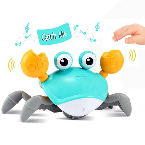 Kifunppy Crawling Crab Baby Toy - Infant Tummy Time Toys 3 4 5 6 7 8 9 10 11 12 Babies Boy 3-6 6-12 Learning Crawl 9-12 12-18 Walking Toddler 36 Months Old 1st Birthday Gifts