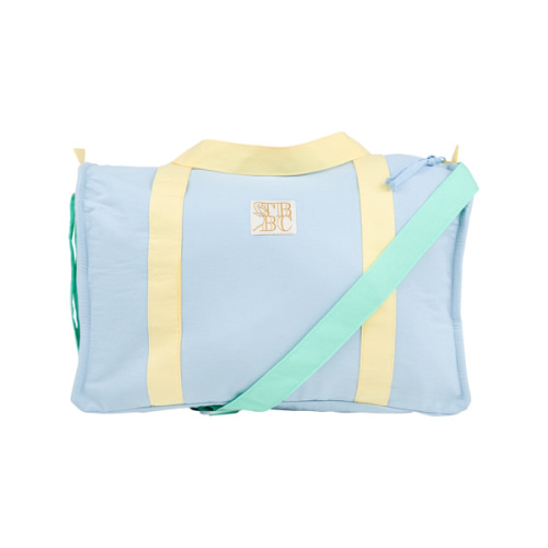Westbury Weekender Bag - Buckhead Blue, Lake Worth Yellow, and Sea Island Seafoam