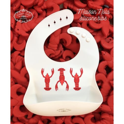 Crawfish Silicone Bib | Maison Nola