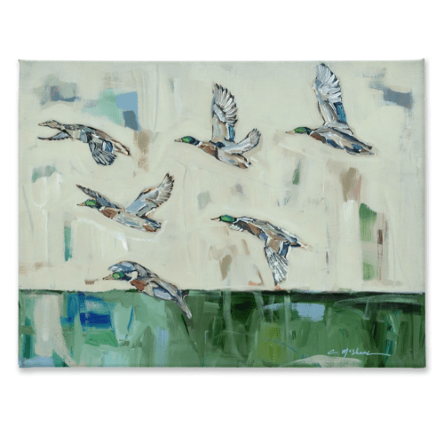 "Mallards Calling" on canvas