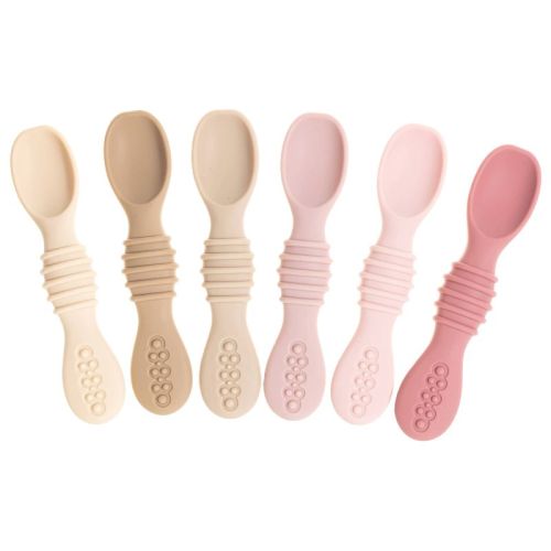 Sperric Baby Spoons Self Feeding Spoons 6+ Months, Infant Spoons First Stage, Baby Led Weaning Bpa Free Teething Spoons