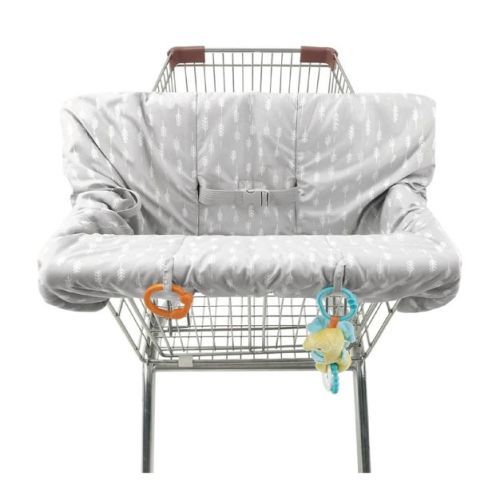 The Peanutshell Ditsy Leaf Shopping Cart & High Chair Cover