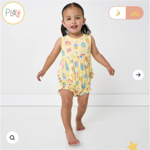 Frosted Fun Bubble Romper | Little Sleepies