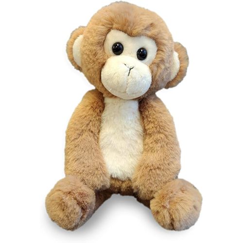 World's Softest Plush Stuffed Animal for Baby, Toddler, Kids, Adults - Adorable Toy Made from Kid-Friendly, Quality Materials - Lushee MoMo Monkey, 10"