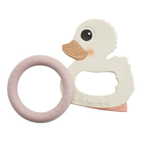 Kawan Duck & Ring Teethers in Natural Rubber Gift Set -