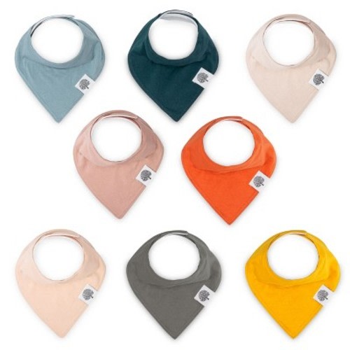Parker Baby Co. Bandana Drool Bibs 8 Pack, Color: Dune