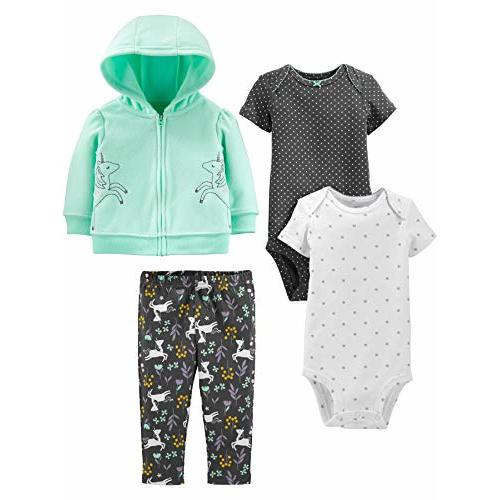 Simple Joys by Carter's Baby Girls' 4-Piece Jacket, Pant, and Bodysuit Set