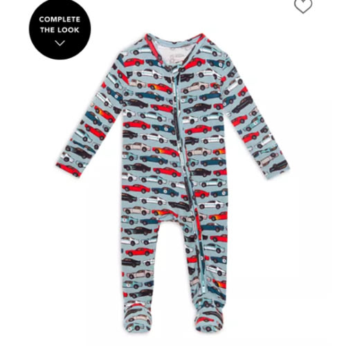 Boys' Miles Printed Footed Coverall - Baby