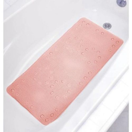 Home Mart Goods Peach Non-Slip Foam Bathtub Shower Mat With Suction Cups
