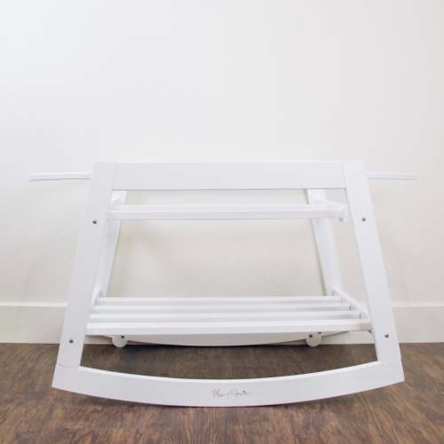 Classic Rocking Moses Bassinet Stand with brake White