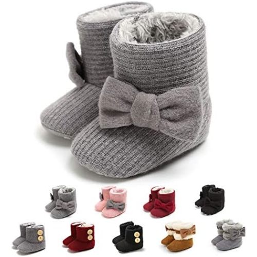 Infant Boots Winter Baby Girl Shoes Soft Sole Anti-Slip Toddler Snow Warm Prewalker Newborn Boots